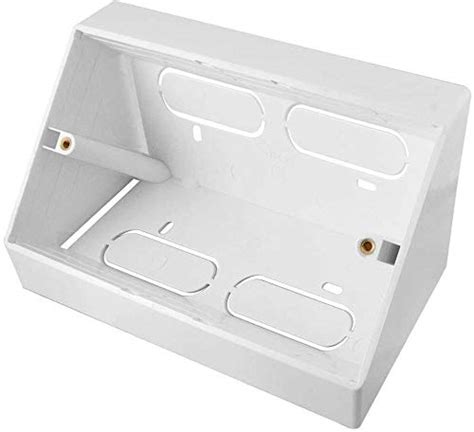 angled electrical back box|surface mounted backbox.